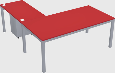 L-shaped desk