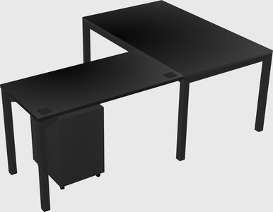 L-shaped desk