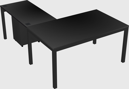 L-shaped desk