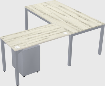L-shaped desk