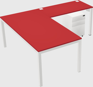 L-shaped desk