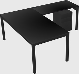L-shaped desk