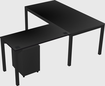 L-shaped desk