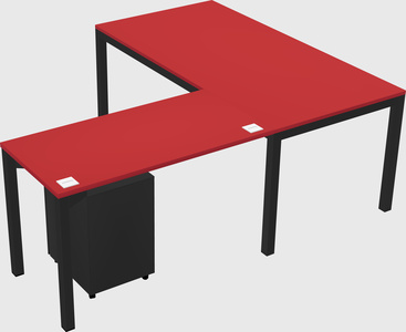 L-shaped desk