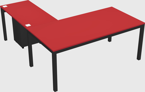 L-shaped desk