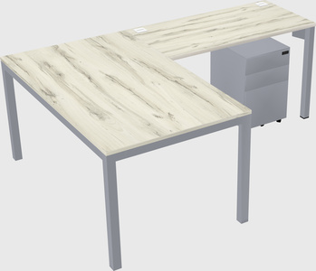 L-shaped desk