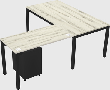 L-shaped desk