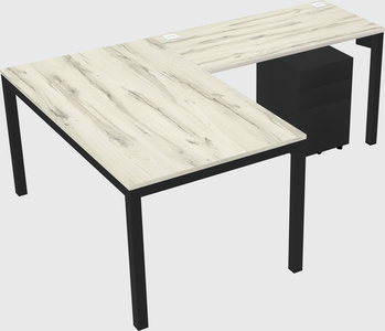 L-shaped desk