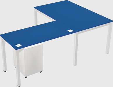 L-shaped desk