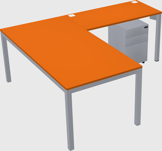 L-shaped desk