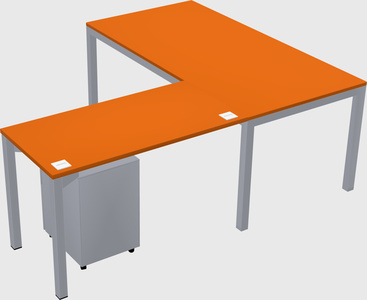 L-shaped desk