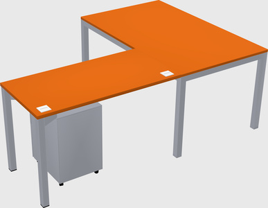 L-shaped desk