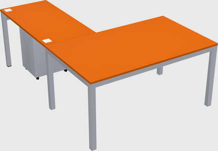 L-shaped desk