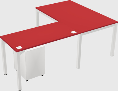 L-shaped desk