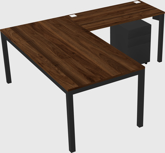 L-shaped desk