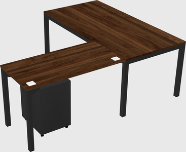 L-shaped desk