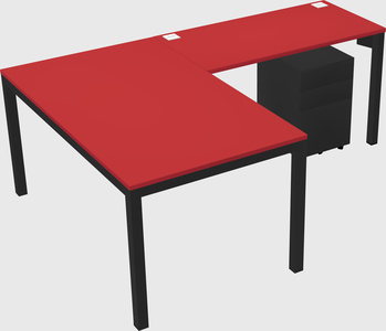 L-shaped desk