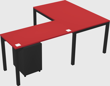 L-shaped desk