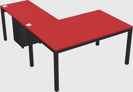 L-shaped desk