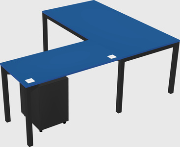 L-shaped desk