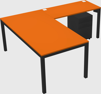 L-shaped desk