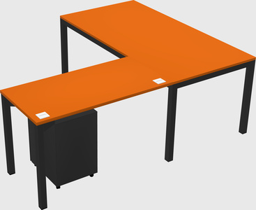 L-shaped desk