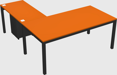 L-shaped desk
