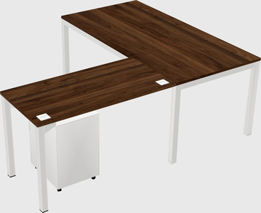 L-shaped desk