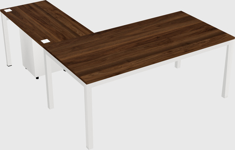 L-shaped desk