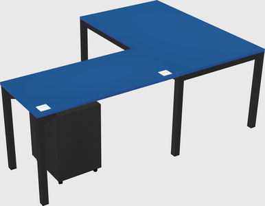 L-shaped desk