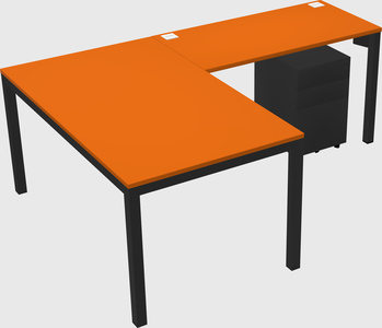 L-shaped desk
