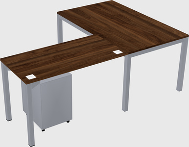 L-shaped desk