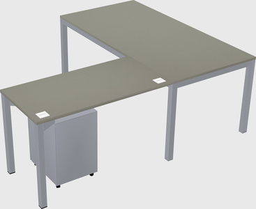 L-shaped desk