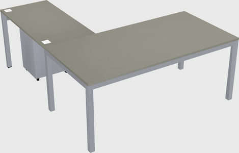 L-shaped desk