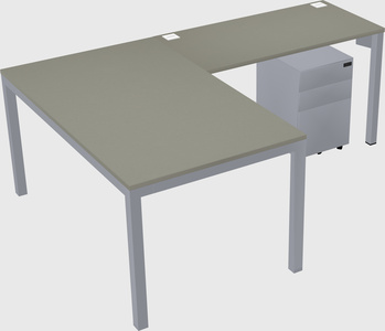 L-shaped desk