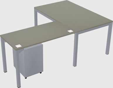 L-shaped desk