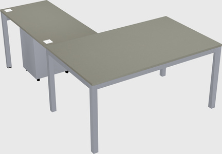 L-shaped desk