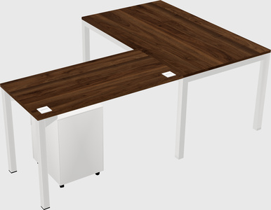 L-shaped desk