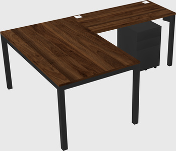 L-shaped desk