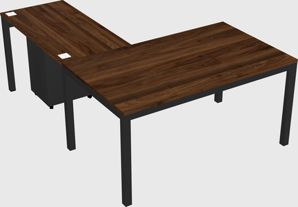 L-shaped desk