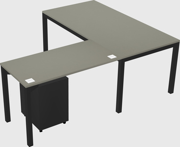 L-shaped desk