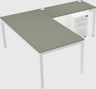 L-shaped desk