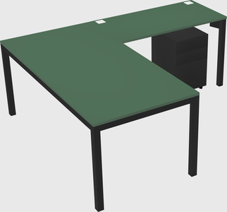 L-shaped desk