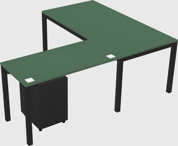 L-shaped desk