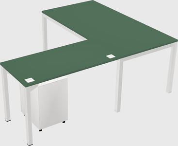 L-shaped desk
