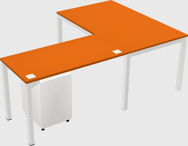L-shaped desk