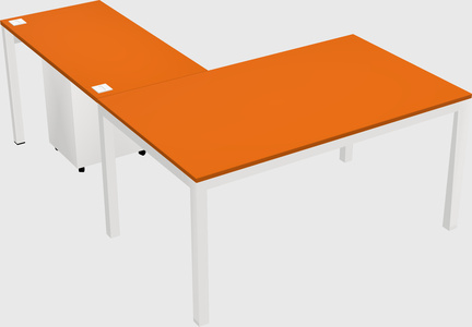 L-shaped desk