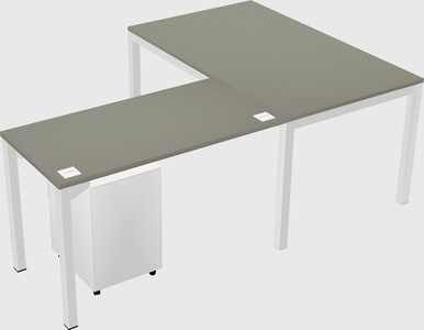 L-shaped desk
