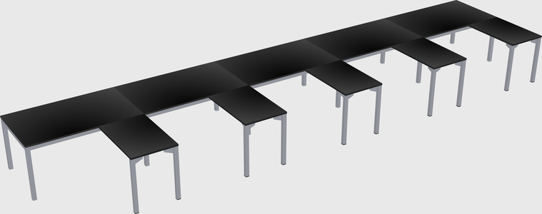 L-shaped desk