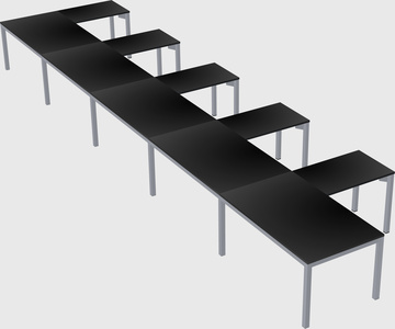 L-shaped desk